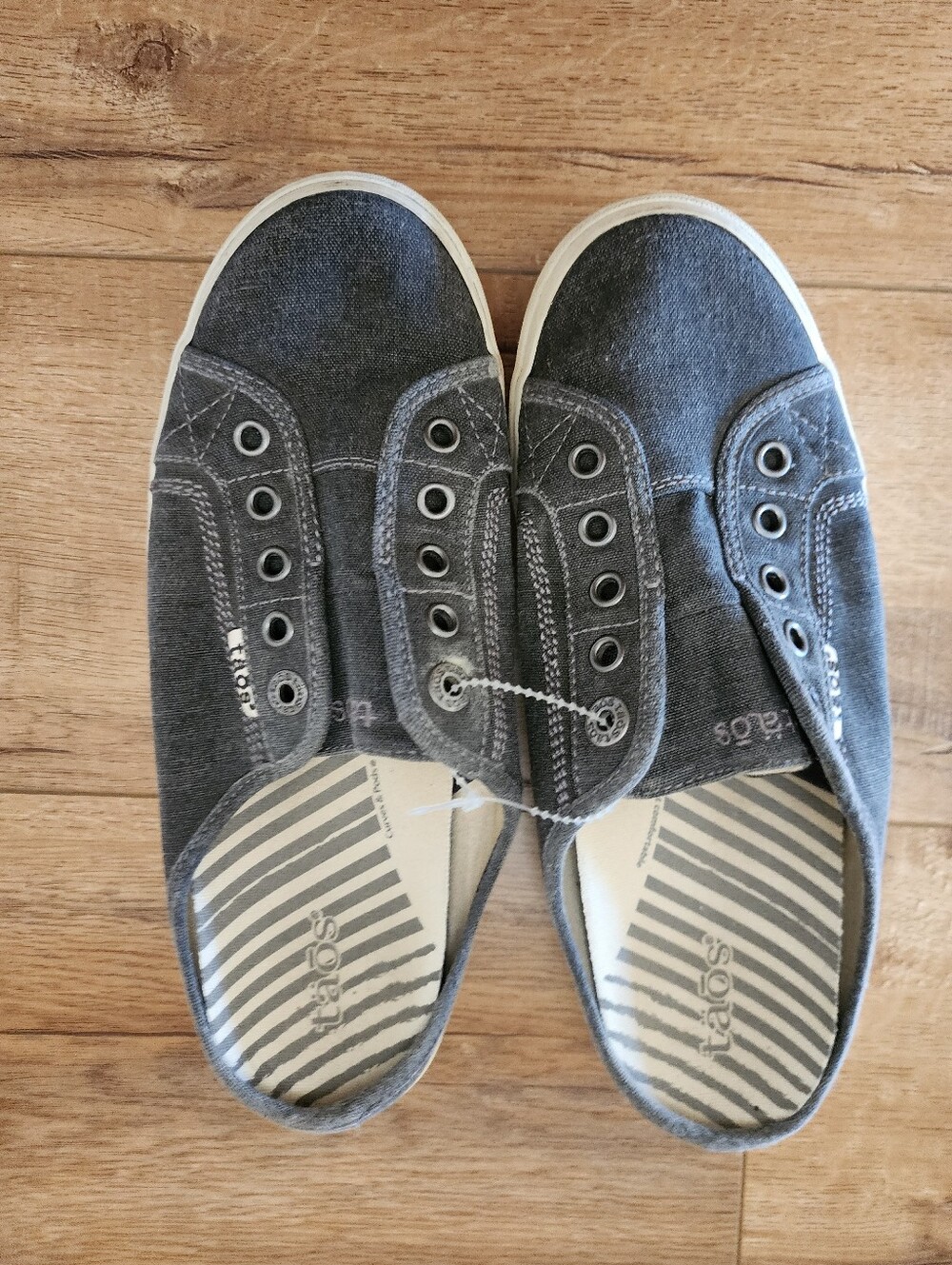 Taos EZ Soul Shoes Slip On Denim Canvas Mule Comfort Casual Sneakers Womens 8.5